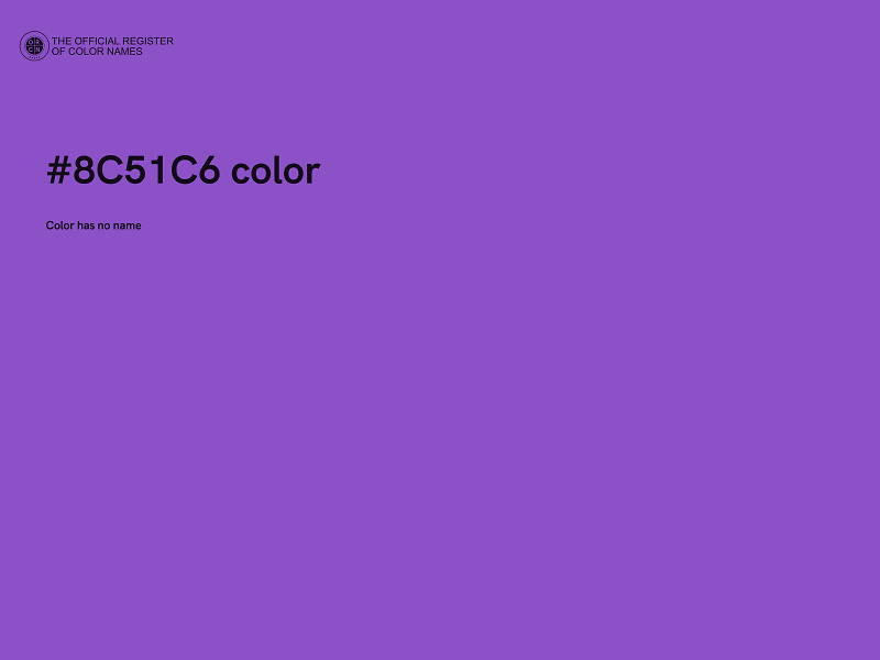 #8C51C6 color image