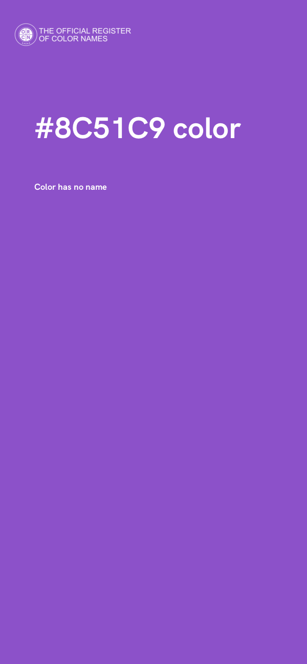 #8C51C9 color image