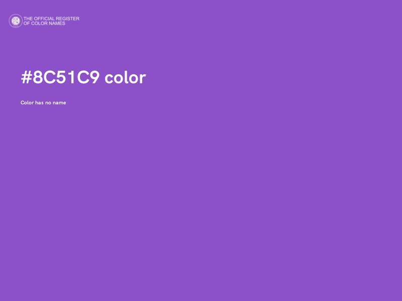 #8C51C9 color image