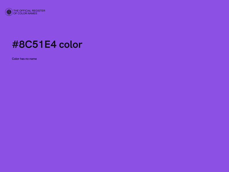 #8C51E4 color image