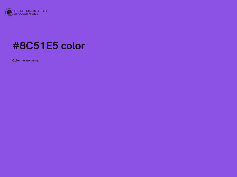 #8C51E5 color image