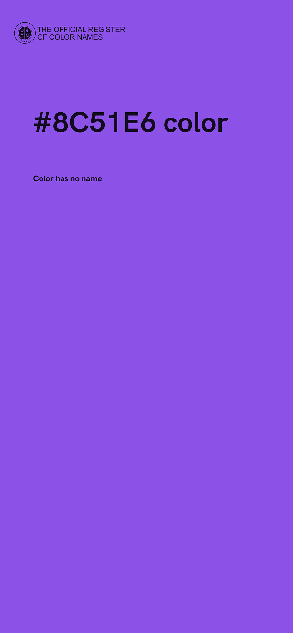 #8C51E6 color image