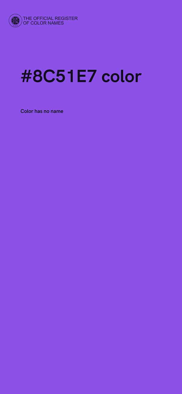 #8C51E7 color image