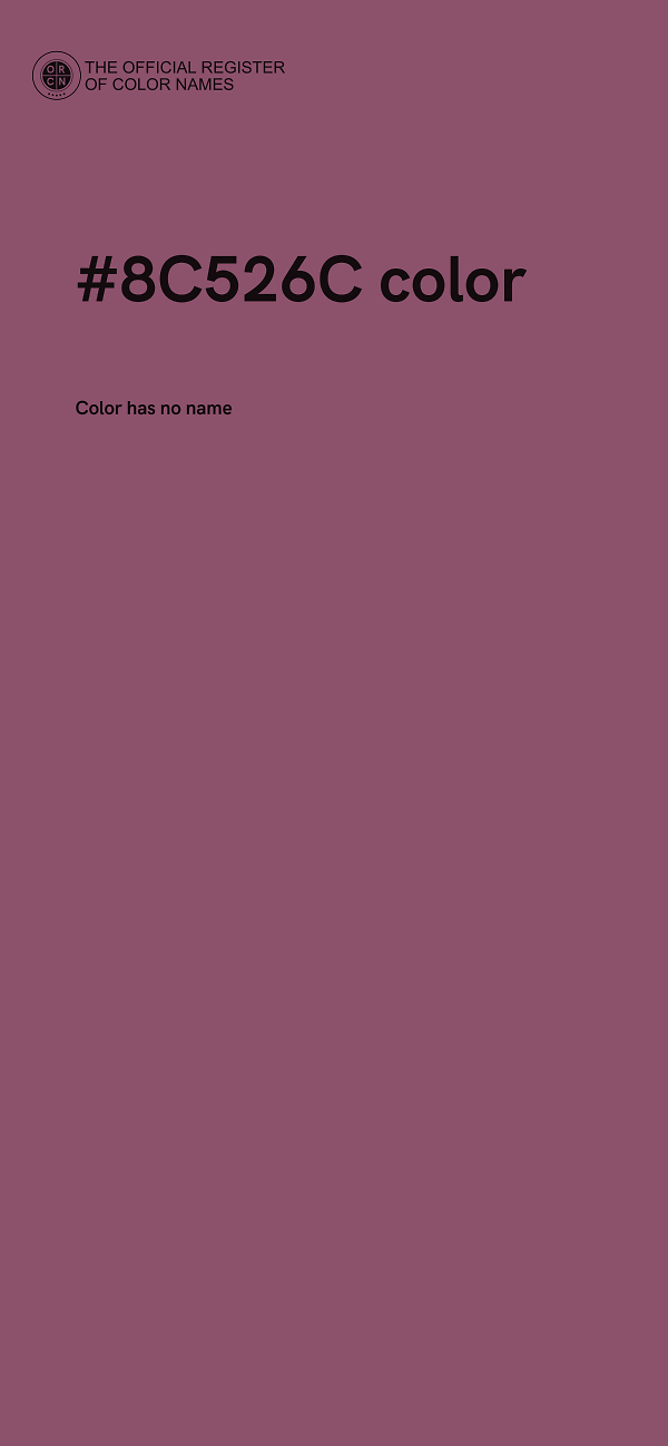 #8C526C color image