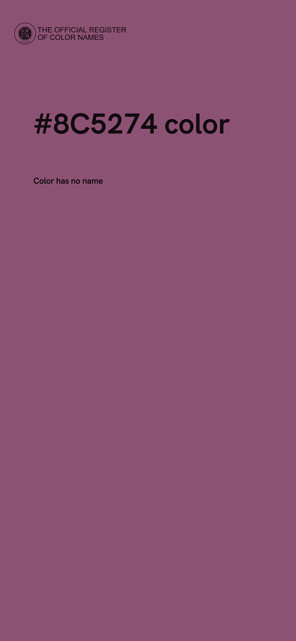 #8C5274 color image