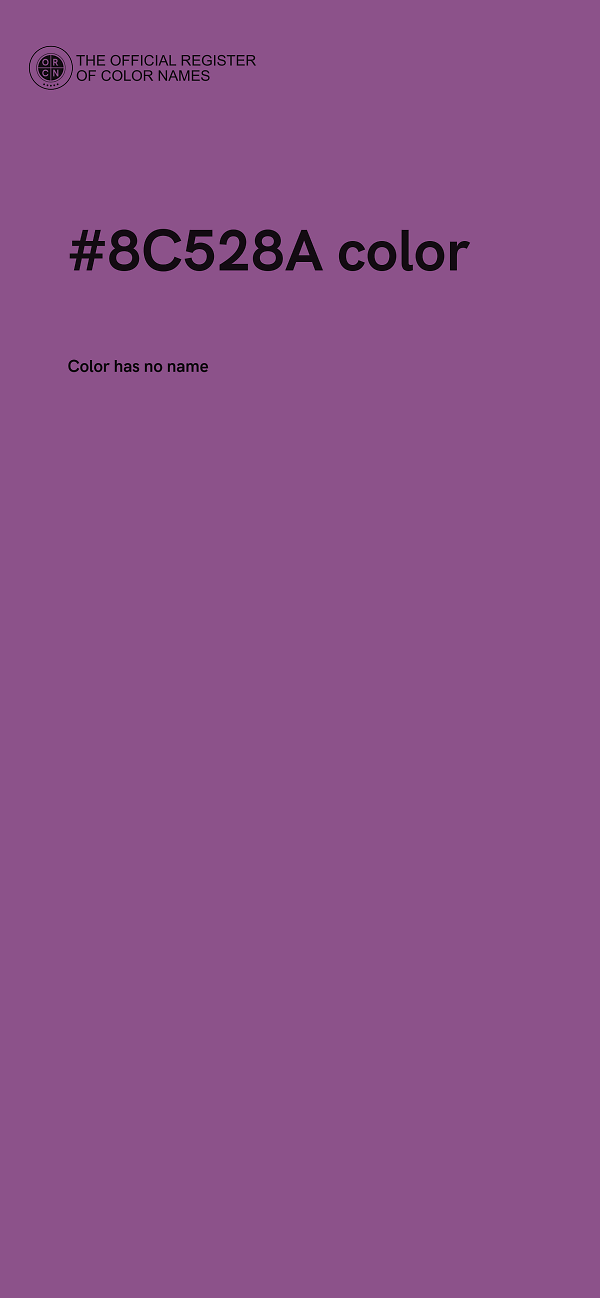 #8C528A color image