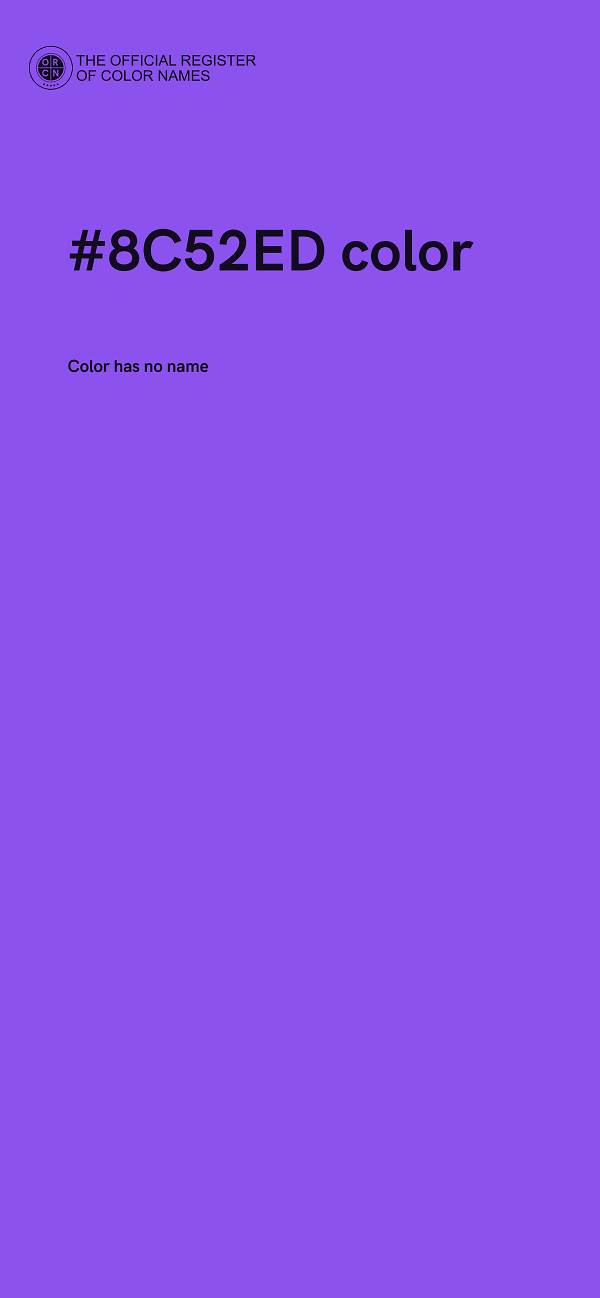 #8C52ED color image