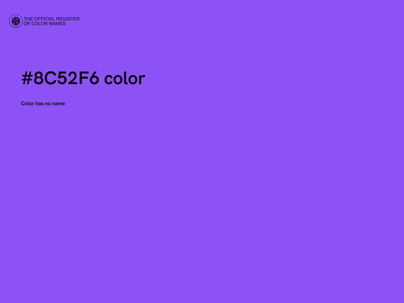 #8C52F6 color image