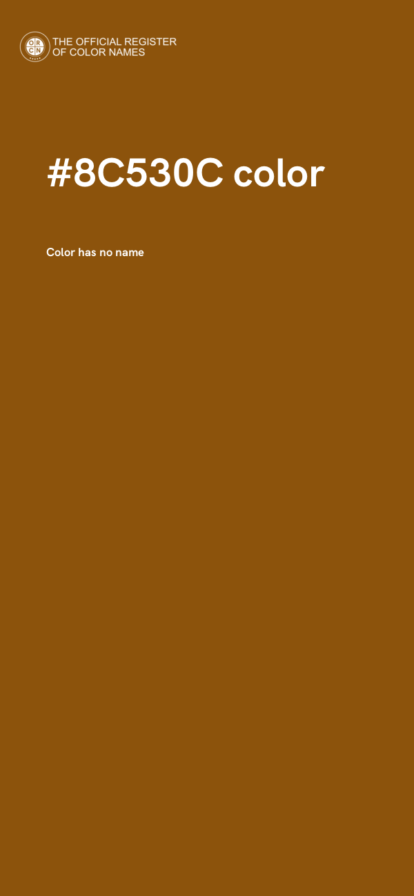 #8C530C color image