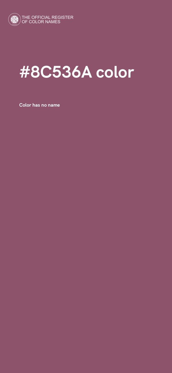 #8C536A color image