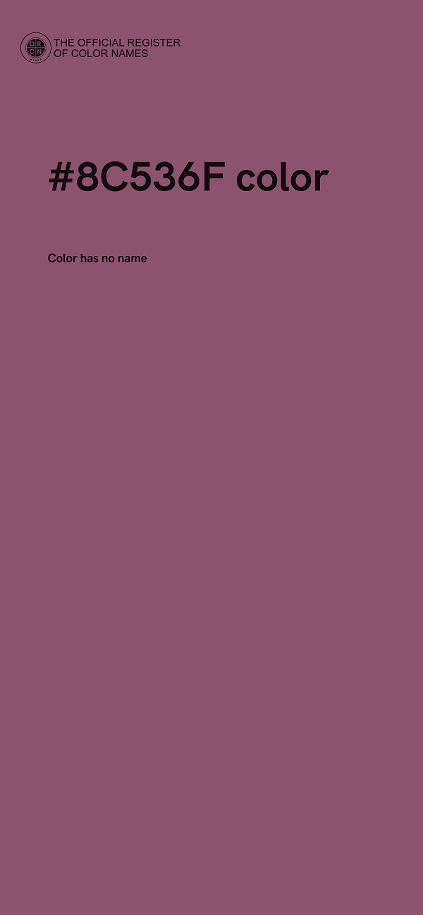 #8C536F color image