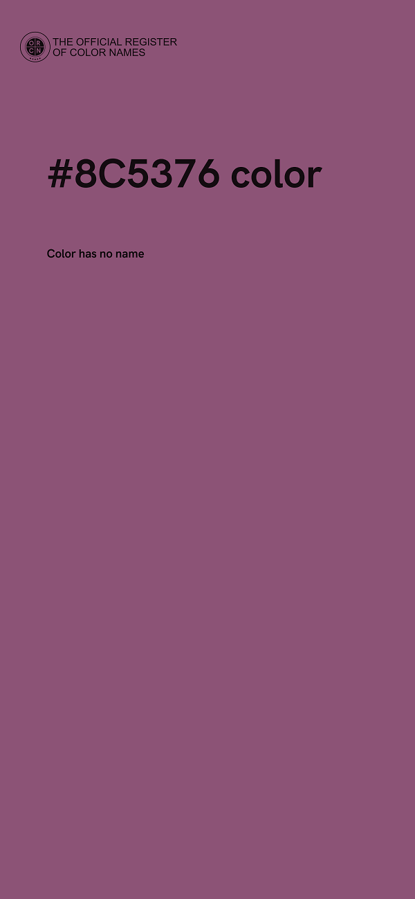 #8C5376 color image