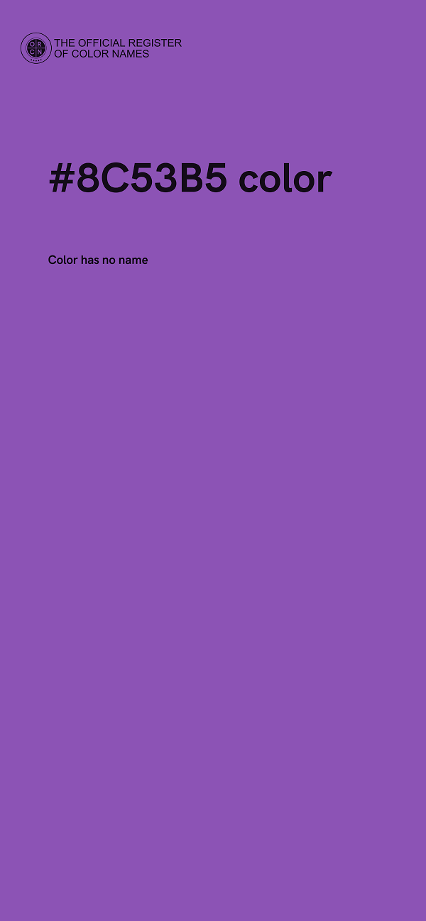 #8C53B5 color image