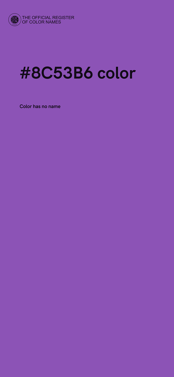 #8C53B6 color image