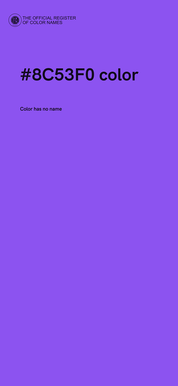 #8C53F0 color image