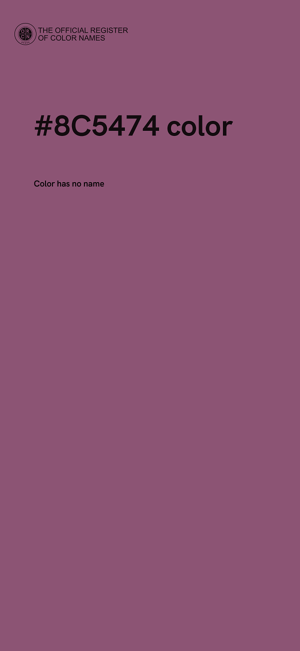 #8C5474 color image