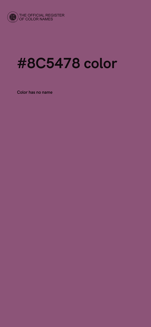 #8C5478 color image