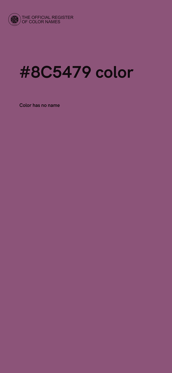 #8C5479 color image