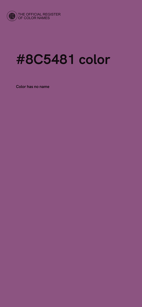 #8C5481 color image