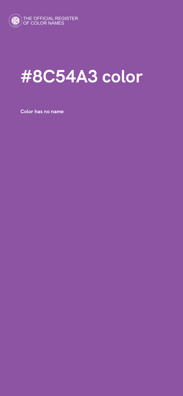 #8C54A3 color image