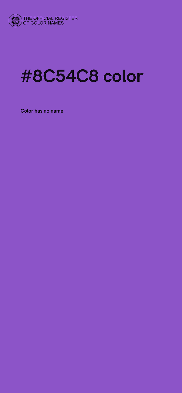 #8C54C8 color image