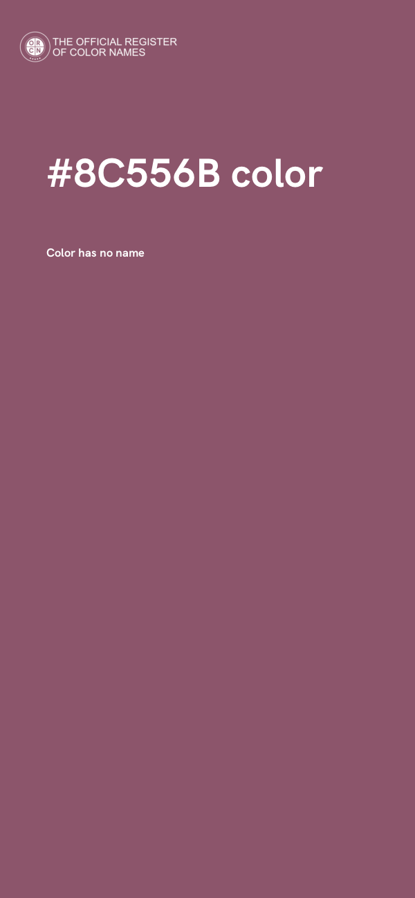 #8C556B color image