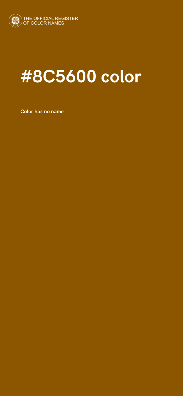 #8C5600 color image