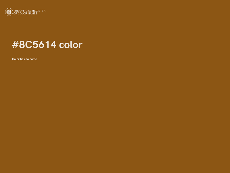 #8C5614 color image