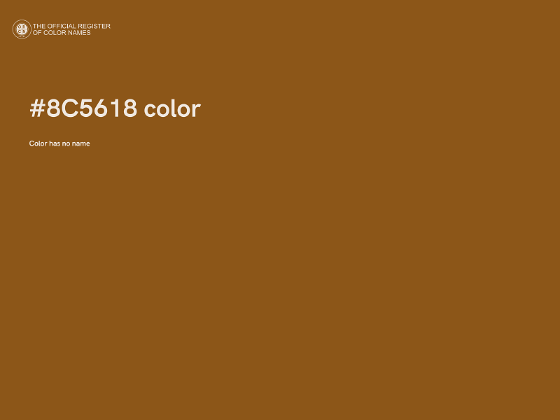 #8C5618 color image