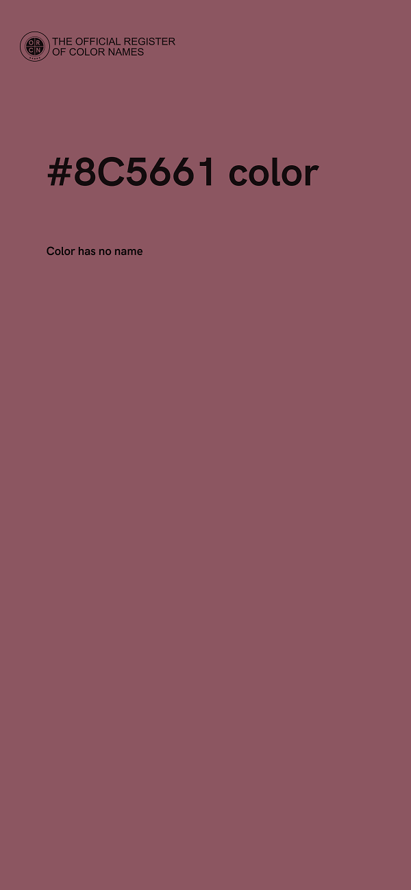 #8C5661 color image