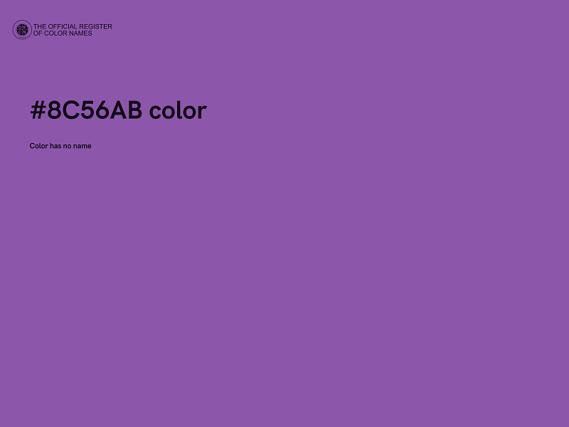 #8C56AB color image