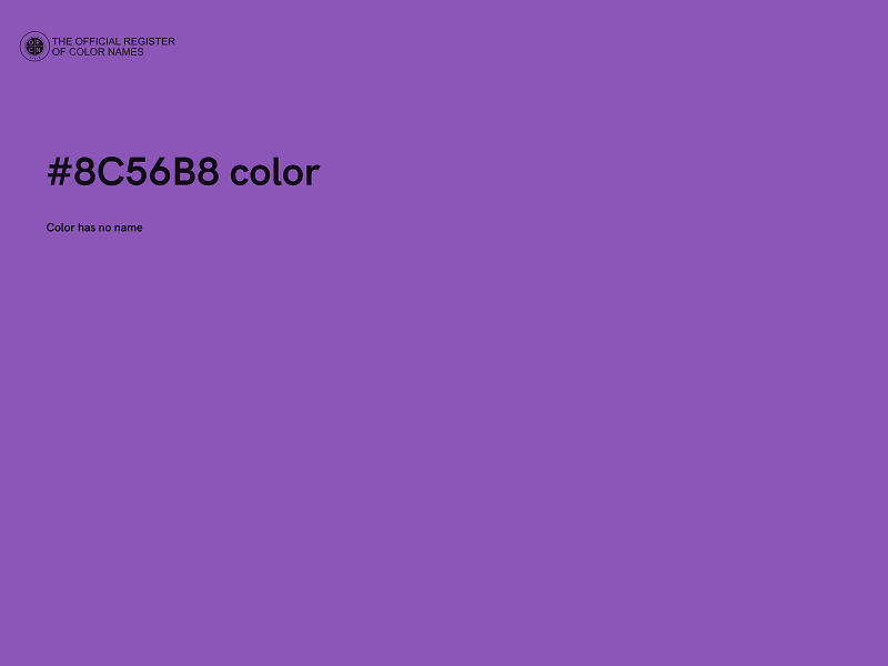 #8C56B8 color image