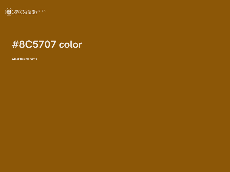 #8C5707 color image