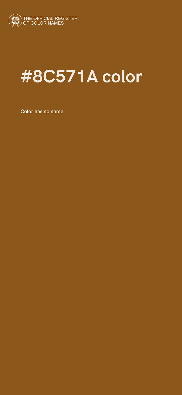 #8C571A color image