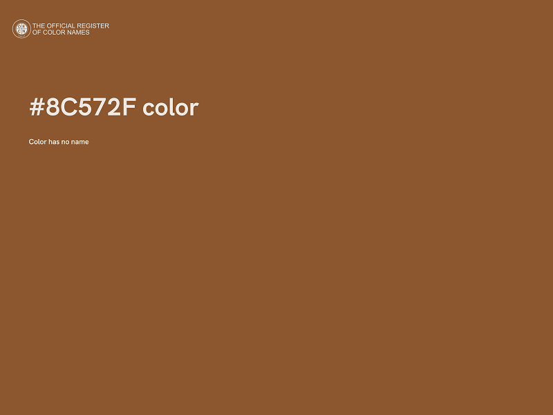 #8C572F color image