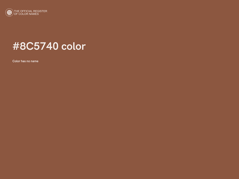 #8C5740 color image
