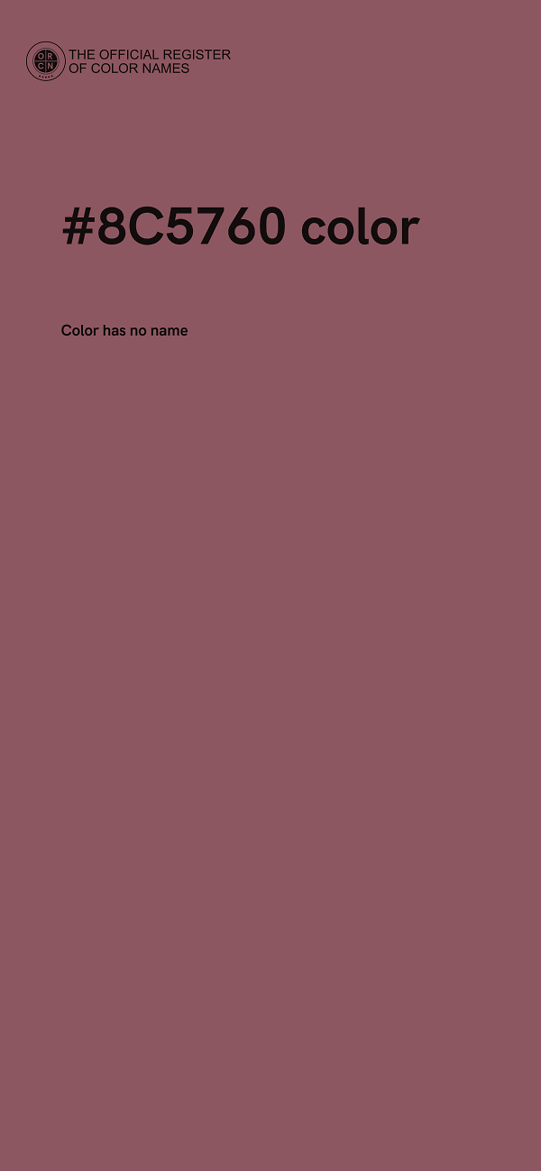 #8C5760 color image