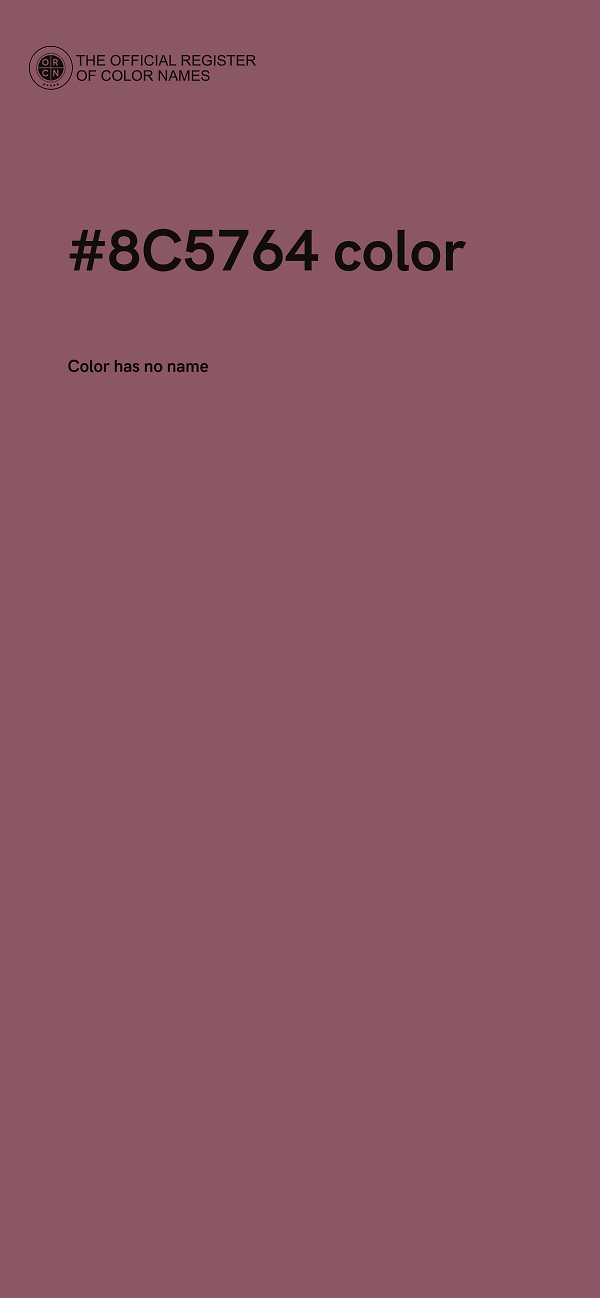 #8C5764 color image