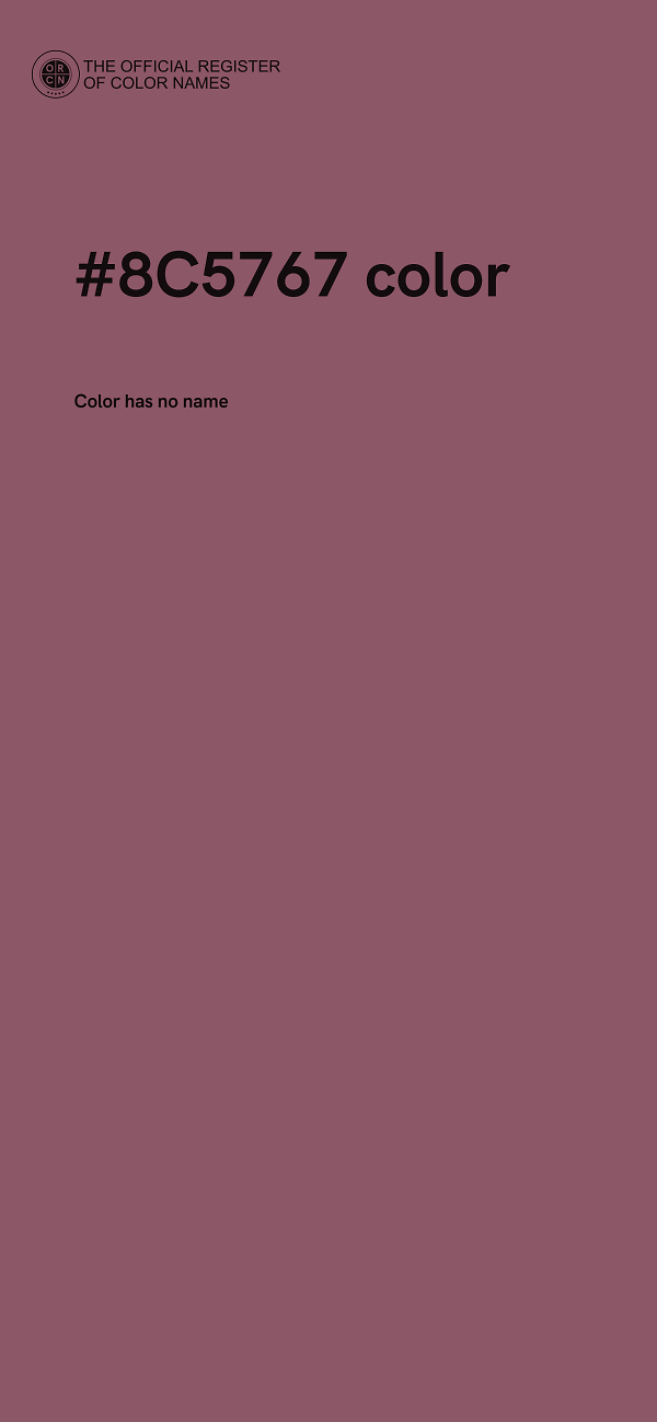 #8C5767 color image