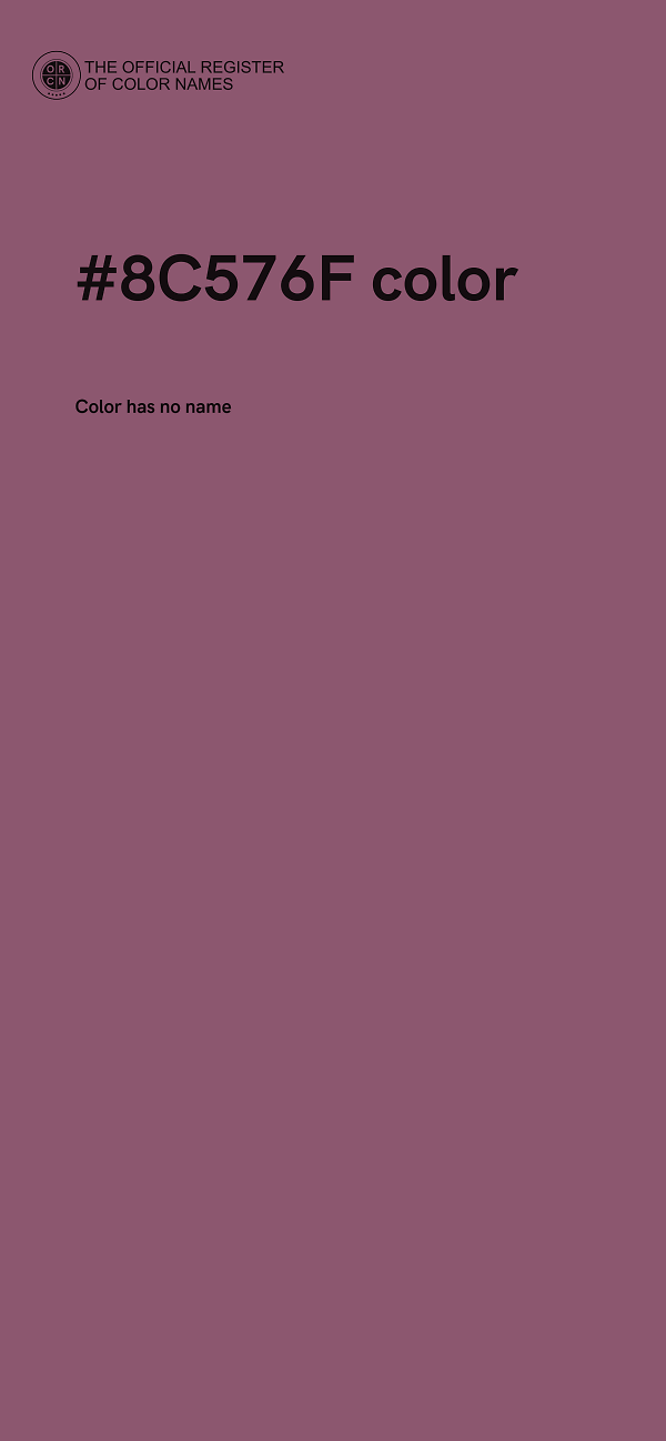 #8C576F color image