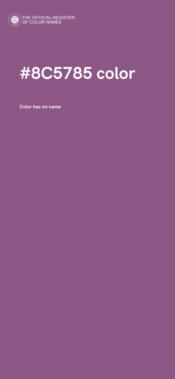 #8C5785 color image