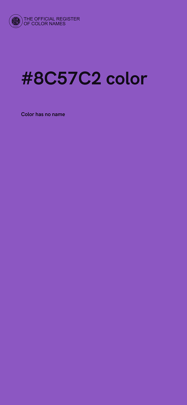 #8C57C2 color image