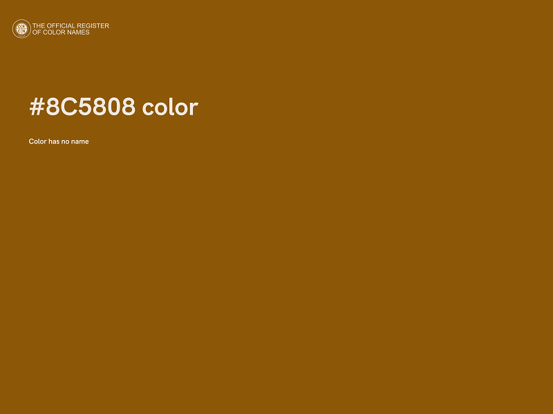 #8C5808 color image