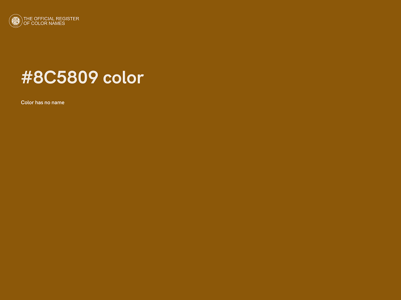 #8C5809 color image