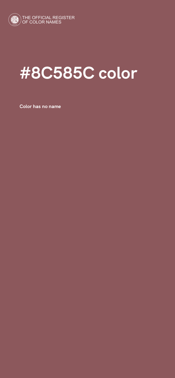#8C585C color image