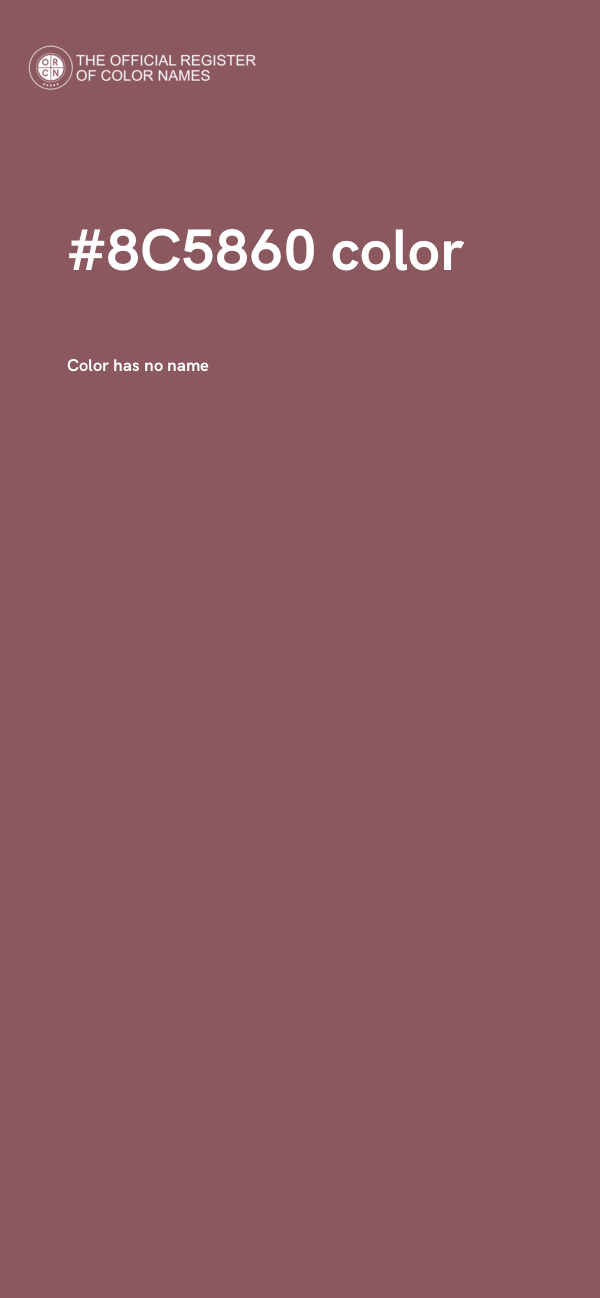 #8C5860 color image