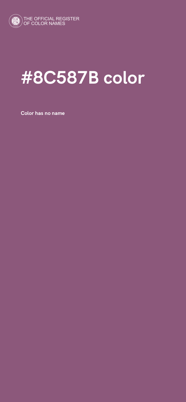 #8C587B color image