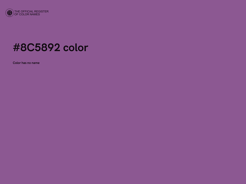 #8C5892 color image