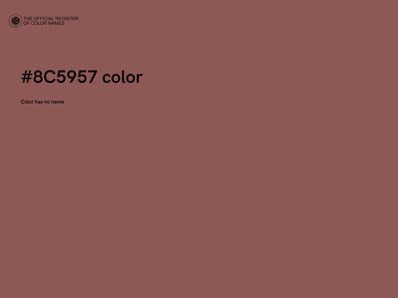 #8C5957 color image