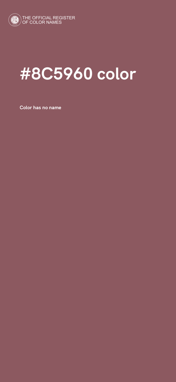 #8C5960 color image